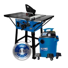 ELITE - SIERRA MESA 10"2000W+ASPIRADORA 4HP+5 DISCOS MADER