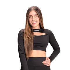 KRUNNER - Top deportivo Black fit para mujer kunner