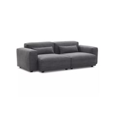 DELUXE FURNITURE - Sofá Gianni 3 puestos Gris tela anti fluidos 220x110x70