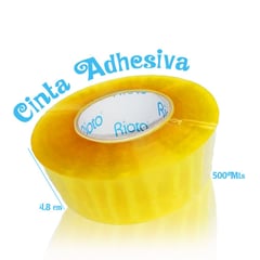 GENERICO - Cinta Ancha Empaque Embalaje Adhesiva Pegante X 500 Mts X3