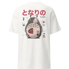 GENERICO - Camiseta de Algodon Totoro BlancoTalla S