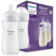 AVENT - Set X 2 Teteros Natural 3.0 Response 11 Oz Scy906/02