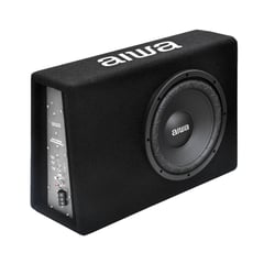 AIWA - Subwoofer Para Carro 10'' Amplificado Caja Slim 600 W AW-101BX