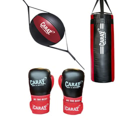 CARAY - KIT ATHON SACO PROFESIONAL+GUANTE DE BOXEO ELITE+PERA LOCA