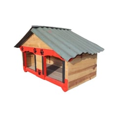 WOOD PETS - Casa Para Perro doble Interperie