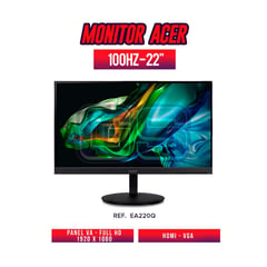 ACER - MONITOR LED 21.5 PULGADAS EA220Q - 4MMS -100HZ / FHD