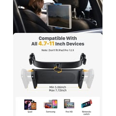 LISEN - Soporte De Tablet Para Auto Ajustable De Alta Seguridad