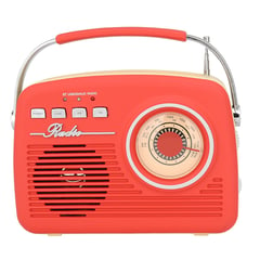 SUPERSONIC - Radio Retro Sc-1201BT AMFM Bluetooth USB Rojo