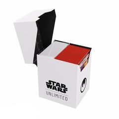 FANTASY FLIGHT GAMES - Caja Deck Box Protector 60 Starwars White/Black Unlimited