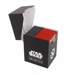 GENERICO - Caja Deck Box Protector 60 Black/Write Starwars Unlimited