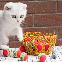 GENERICO - Pelota para gatos arcoiris