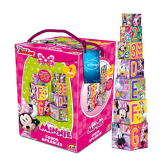 TOYNG - CUBOS APILABLES DE CARTON 7 CUBOS MINNIE