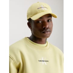 CALVIN KLEIN - Gorra De Algodón Orgánico Con Logo Hombre Amarillo
