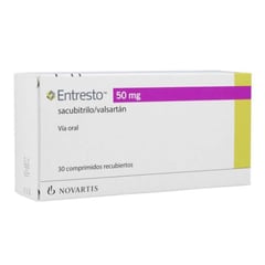 NOVARTIS - Entresto 50MG Caja por 30 Tabletas.