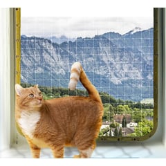 IMPORTADORA MAKA - Malla Cerramiento Mascota Gatos transparente x15 Metros