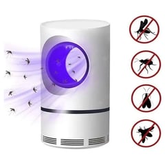 GENERICO - Mata mosquitos zancudos moscas usb lampara luz trampa led