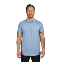 HAMER - Camiseta tipo polo para hombre con bolsillo