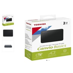 TOSHIBA - Disco duro externo 2 tb canvio basics 3.0