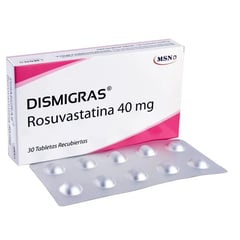 PHARMA - Dismigras 40 Mg Caja por 30 Tabletas Recubiertas.