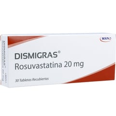 PHARMA - Dismigras 20 Mg Caja por 30 Tabletas Recubiertas.