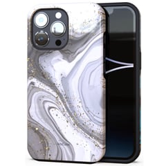 ARTSCASE - Estuche Funda Protector para iPhone 14 Pro Max Gray Clouds