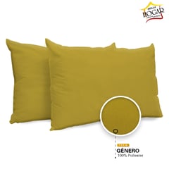 BELLAHOGAR - ALMOHADA KITX2 ECO DORADO 50X70