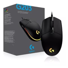 LOGITECH - Mouse gamer de juego G Series Lightsync G203 negro