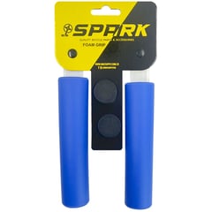 SPARK - Mangos Grips Bicicleta Azul Silicona Puños Cómodos Mtb