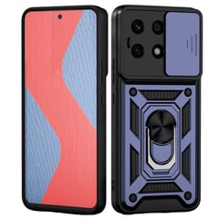 GENERICO - Estuche Slider Compatible Xiaomi Note 13 Pro 4G Y Poco M6 Pro 4G Azul