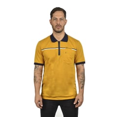 AUDAX - Camiseta tipo polo para hombre estampada