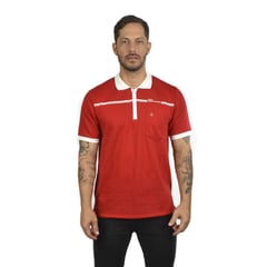 AUDAX - Camiseta tipo polo para hombre estampada