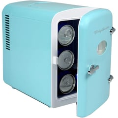 FRIGIDAIRE - Mini Refrigerador Retro 9 Latas Azul