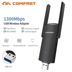 COMFAST - Adaptador wifi dual band 2.4 - 5 ghz 2 dbi usb 3.0 -