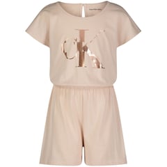 CALVIN KLEIN - Enterizo Con Bermuda Niña Beige