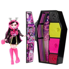 MONSTER HIGH - Muñeca Skulltimates Secrets Sustos Neón Draculaura