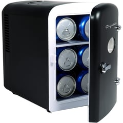 FRIGIDAIRE - Mini Refrigerador Retro 9 Latas Negro
