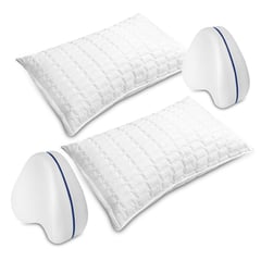 ENERGY PLUS - Set X4 2 Almohadas ultrasonido + 2 Almohadas apoyo piernas