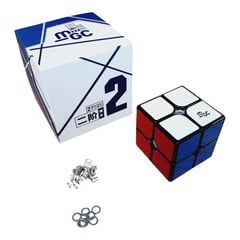 YJ - Cubo De Rubik 2x2 Mgc 2x2 Magnético Speedcube - Negro