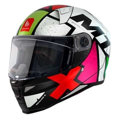 GENERICO - CASCO MT REVENGE 2 S LIGHT C0 BLAN BRILLO TALLA S