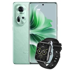 OPPO - Celular Reno 11 5G NFC RAM 12 GB ROM 256GB Wave Green Latus + Smartwatch