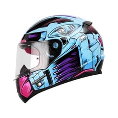 LS2 - CASCO MOTO 353 CERTIFICADO ROBOT FUCSIA BRILLO M