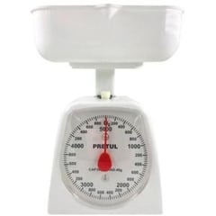 PRETUL - Báscula Mecánica Gramera Cocina Base Plástica 5kg