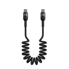 MCDODO - Cable espiral carga y datos usb-c a usb-c para carro 18m