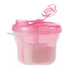 GENIAL - Dispensador porta leche formula cereal bebe infantil Rosado