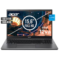 ACER - PORTATIL INTEL CORE I5-12450H SSD 512GB RAM 40GB LED 15,6 FULL HD