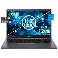 ACER - PORTATIL INTEL CORE I5-12450H SSD 1TB RAM 40GB LED 15,6 FULL HD