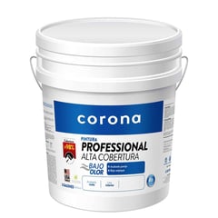 CORONA - Pintura Professional Alta Cobertura Blanco 5 Galones