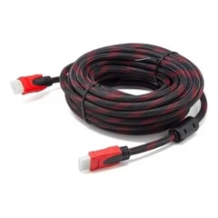 GENERICO - Cable Hdmi 5 Metros - Doble Filtro Mallado Punta Dorada