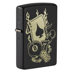 ZIPPO - Encendedor Grabado Cod. 49257 - Negro Mate