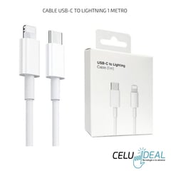 GENERICO - Cable Cargador Compatible con Iphone Usb-C To Lightning 1 Metro